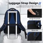 Bagsure Travel Laptop Backpack, Business Water Resistant Laptop Backpack with USB Charging Port, Durable Anti Theft College School Computer Bag for Men & Women Fits 15.6 Inch Notebook & Laptop - Image 6